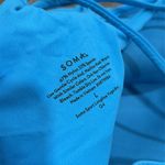 Soma  Strappy Longline blue racerback sports bra, large. Photo 3