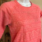 Lululemon Rest‎ Less Pullover Heather Electric Coral Long Sleeve Size 4 Red Photo 1