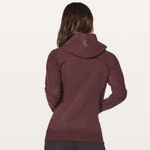 Lululemon  zip up Scuba Classic Cotton Fleece Heathered Bordeaux Drama‎ size 4 Photo 1