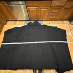 Coach Black logo Sig Knit Poncho Turtleneck Wool blend sweater M/L Photo 9