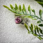 Sterling Silver Halo Pink Clear CZ Heart Ring 4 Photo 1