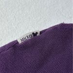 Disney Vintage 90s Store Henley Top Women's L Purple Mickey Minnie Mouse No Tags Photo 2