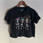 Spirit Halloween  | Cowboy Skeleton Graphic Cropped Tee Photo 0