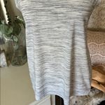 Athleta white gray heathered fly away back yoga athletic tank top small Photo 2
