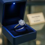 5Ct CZ Solitaire Ring 18K White Gold Plated Six Prong Setting Sz 5 NWT Silver Photo 1