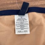 J.Crew  Navy Ruched V Neck One Piece Swimsuit Size L Photo 3