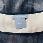 Ann Taylor Babydoll Whimsigoth Top Womens 2 Black Satin Lace Layered V-Neck Photo 6