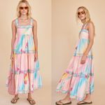 Hunter Bell Rita Dress Multi Flower Maxi Multicolor Size XS Photo 8