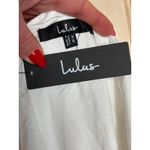 Lulus NWT  Sicily Sweetheart White Button-Front Puff Sleeve Midi Dress Size XS Photo 5