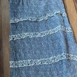 Sim & Sam blue floral ruffle dress Photo 4