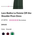 La Femme Prom Dress Photo 3