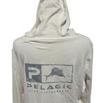 Pelagic Women's White High Performance Hoodie 50 + SPF Great Condition Worn Once Photo 1