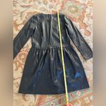 ZARA Black Faux Leather Long Sleeve Dress Photo 1