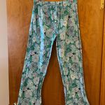 Lilly Pulitzer Pajama Pants Lounge Blue White Floral Loungewear Small Photo 0