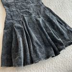 HYFVE ✨  Women’s Black Strapless Pleated Denim Mini Dress Medium Photo 2