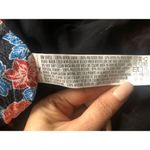 Forever 21 Strappy floral black tank top with fringe size M Photo 4