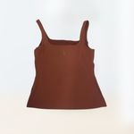 Nike  Yoga Luxe Infinalon Oxen Brown Tank Top Dri-fit Women's Size M Photo 1