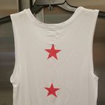 💕MIKEN FLOW💕 Graphic Tank Top Red Wine & Blue Medium M NWT Photo 5