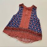 Elodie  | Red and Blue Floral Print Tank Top Medium Photo 8