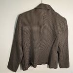 Vintage Sweet Suit Blazer Black Tan Checkered Bow Size 8P Photo 7