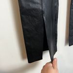 Commando - Faux Leather Split Front Pant Black Classic Night Out Clubbing Work Photo 3