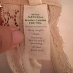 Aerie Floral Lace Demi Bra Cream Adjustable Straps Women's Size 36E/DD Photo 3