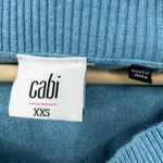 CAbi  XXS Blue Silk Blend Sweater sweatshirt short sleeve pullover knit womens Photo 5