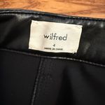 Wilfred Aritzia  Melina Black Faux leather Pants Size 4 Photo 1