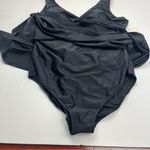 Raisin's ‎ Curve Trendy Plus Size Lucia Twist-Front Swimdress Womens Black 22W NEW Photo 12