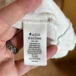 Tahari  100% Linen Open Front Waterfall Shark bite Cardigan White Size Medium Photo 2