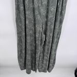 World Market Jumpsuit Womens S/M Green Floral Print Viscose Pockets Comfy Size M Photo 3