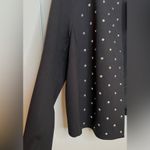 Michael Kors Black Cropped Open Jacket with Crystal Embellishment, Women’s L NWT Photo 4