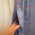 J.Jill  Border Print Maxi Dress Floral Blue Cottage Boho Paisley Size XL NWT Photo 7