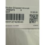 Lululemon NWT  Scuba Cropped Anorak Jacket Size 6 White Water Resistant Photo 11