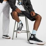 Converse 166800C Black Canvas Run Star Hike Platform Unisex Sneakers Size 6.5 Photo 1