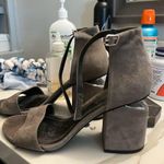 Alexander Wang Abby mid heel Sandals in grey suede Photo 8
