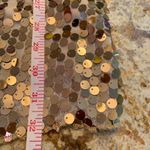 Free People  Steph Sequin Sweetheart Neck  Mini Tank Dress Size 2 S White Gold Photo 7