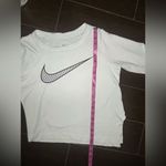Nike dri fit white training cropped top sz small Photo 8
