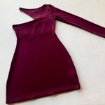 Susana Monaco One Shoulder Long Sleeve Bodycon Mini Dress Photo 6