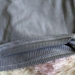 NWOT Square Neck Ribbed Gray Crop Tee Size XS Photo 4