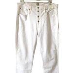 J.Crew Button Fly Vintage Straight Denim Jean White Size 33 Plus NEW Photo 0