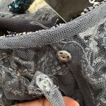 Pisarro Nights Beaded Bolero Shrug Evening Jacket Size 4 Gray Mother of Bride Photo 2