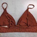 NWT Citrus Rust Orange Reversible Triangle Adjustable Animal Print Bikini Top L Size L Photo 2