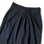 MM.LaFleur NWT Conway 1.0 in Navy Blue Sable Crepe Draped Wide Leg Pants 0 Photo 4
