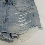 American Eagle  Outfitter High Rise Festival Frayed Distressed Denim Short Short Photo 1