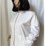 Anthropologie Antropologie CAARA Boyfriend Shirt Dress white 100% cotton oversized XS Photo 6