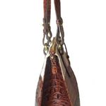 Brahmin  Asher Tri Color Croc Embossed Leather Top Zip Tote Shoulder Bag Photo 12