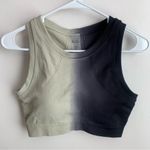 Cara Loren Two Toned Cream & Gray Crop Top & Leggings Size L Photo 3