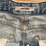 GRLFRND  - Jourdan Cut Off Denim Shorts in Light Wash Blue Photo 1