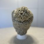 Handmade Love Nana  Chunky Knit Wool Blend Winter Hat w/PomPom Oatmeal Beige OS Photo 3